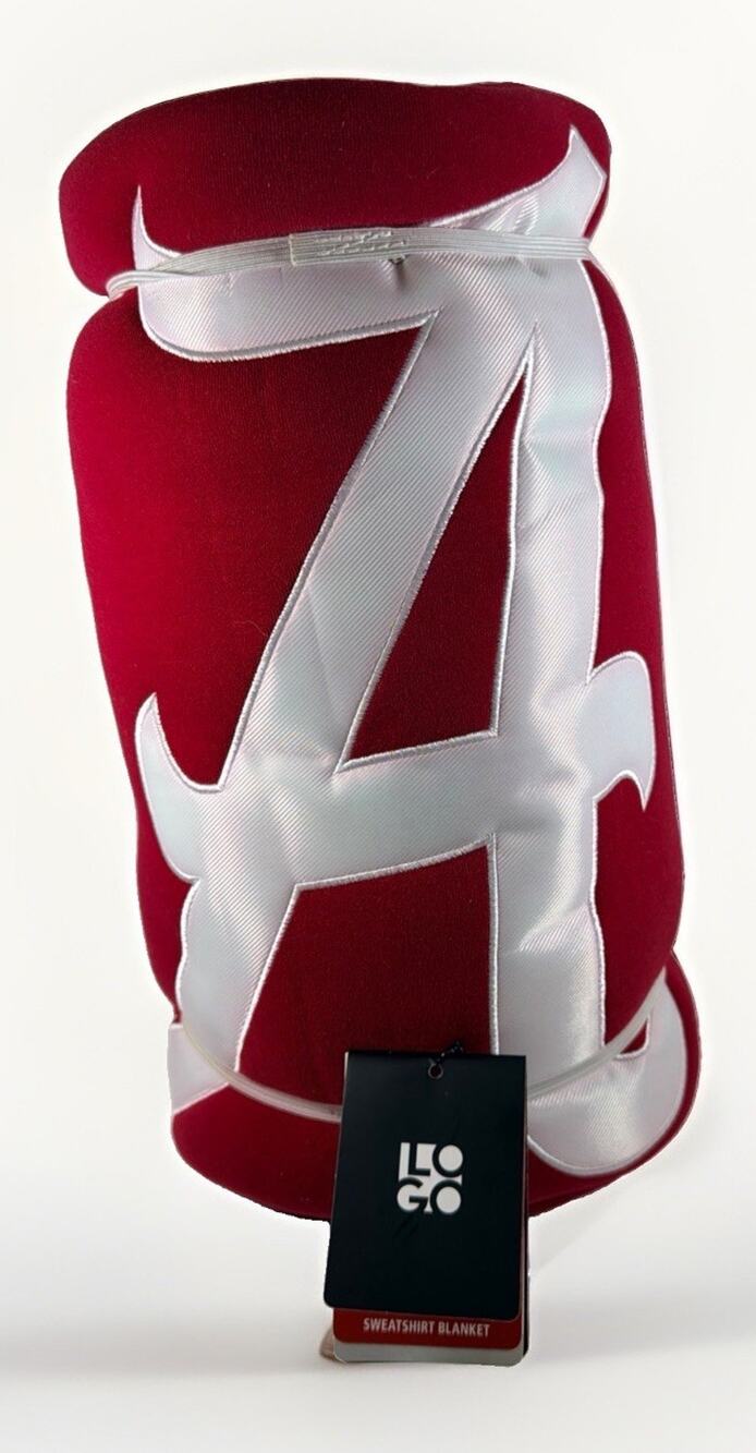 University of Alabama Sweatshirt Blanket - 54”x84” - New